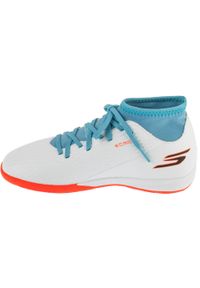 skechers - Buty halowe do piłki nożnej chłopięce, Skx 2 High Jr Youth IC. Kolor: biały. Model: Skechers Sport. Sport: piłka nożna