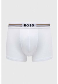 BOSS bokserki 3-pack męskie kolor biały. Kolor: biały. Materiał: materiał, wiskoza #3