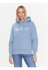 Mustang Bluza Bianca 1013572 Błękitny Regular Fit. Kolor: niebieski. Materiał: bawełna #1