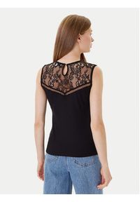 Morgan Bluzka 252-DALI Czarny Slim Fit. Kolor: czarny. Materiał: syntetyk, wiskoza #2