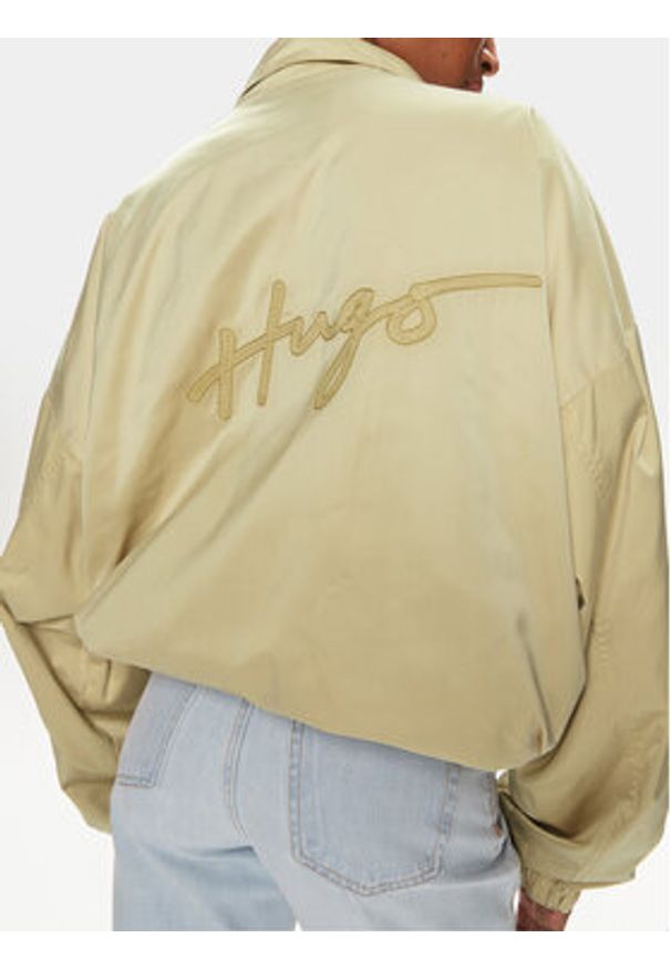 Hugo Wiatrówka Fahanna-1 50510405 Beżowy Relaxed Fit. Kolor: beżowy. Materiał: syntetyk