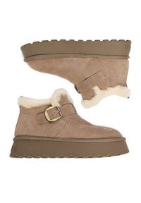 Badura Śniegowce EO-CALI-TS6287-01 Beżowy. Kolor: beżowy. Materiał: skóra, zamsz #9