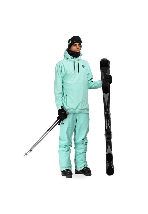 SIROKO - Męskie spodnie snowboardowe Sporty zimowe Siroko P1 Glacier. Kolor: niebieski. Sezon: zima. Sport: snowboard