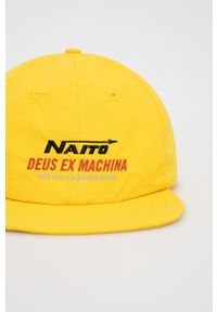 Deus Ex Machina czapka męska kolor żółty. Kolor: żółty #2