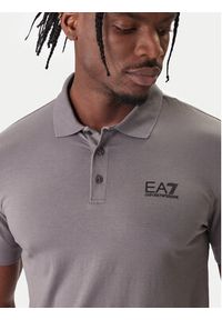 EA7 Emporio Armani Polo 8NPF14 PJVQZ U8086 Szary Regular Fit. Typ kołnierza: polo. Kolor: szary. Materiał: bawełna #3