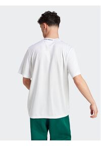 Adidas - adidas T-Shirt HY1285 Biały Loose Fit. Kolor: biały. Materiał: syntetyk #7