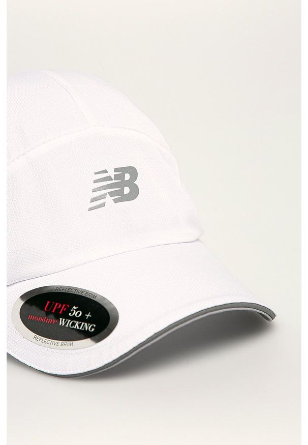 New Balance - Czapka. Kolor: biały