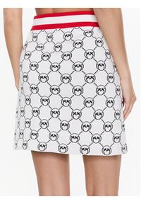 Pinko Spódnica mini Adamite 100448 A0KS Écru Slim Fit. Materiał: wiskoza, syntetyk