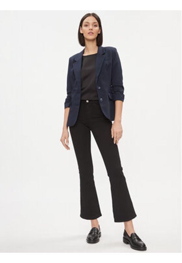 Vila Jeansy 14085688 Czarny Bootcut Fit. Kolor: czarny