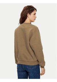 TOMMY HILFIGER - Tommy Hilfiger Bluza WW0WW41246 Brązowy Relaxed Fit. Kolor: brązowy. Materiał: bawełna #5