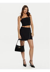 Guess Spódnica mini W5RD85 KCMU2 Czarny Regular Fit. Kolor: czarny. Materiał: syntetyk #5