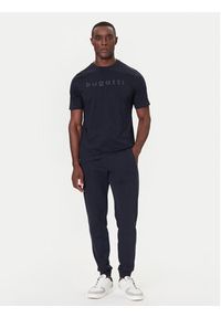 Bugatti T-Shirt 8350-85043D Granatowy Regular Fit. Kolor: niebieski. Materiał: bawełna #5