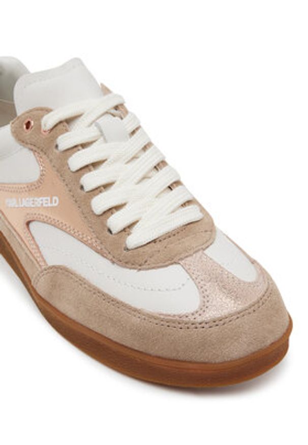 Karl Lagerfeld - KARL LAGERFELD Sneakersy KL63855 Różowy. Kolor: różowy. Materiał: zamsz, skóra