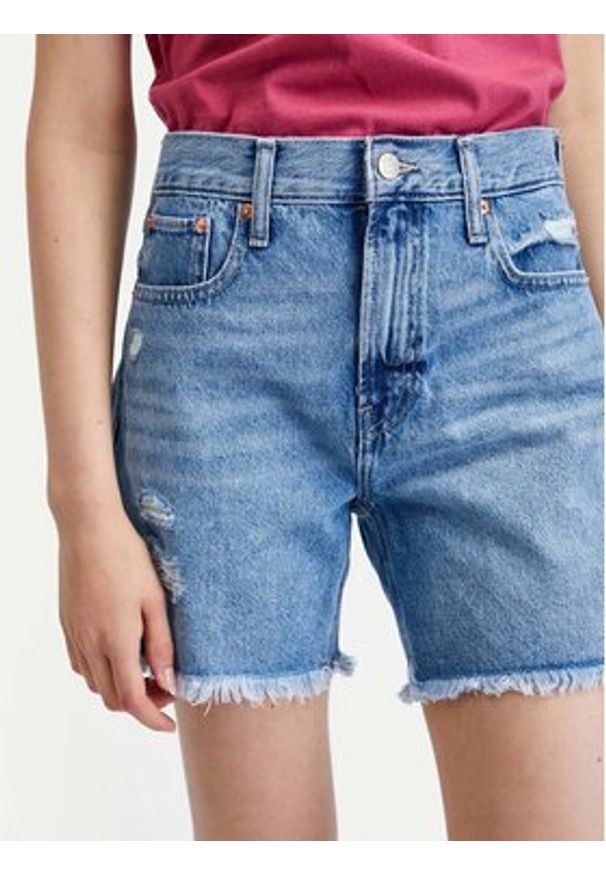 GAP - Gap Szorty jeansowe 404650-00 Niebieski Loose Fit. Kolor: niebieski. Materiał: bawełna