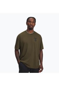 Koszulka Under Armour Project Rock Q4. Kolor: zielony. Sport: fitness #1