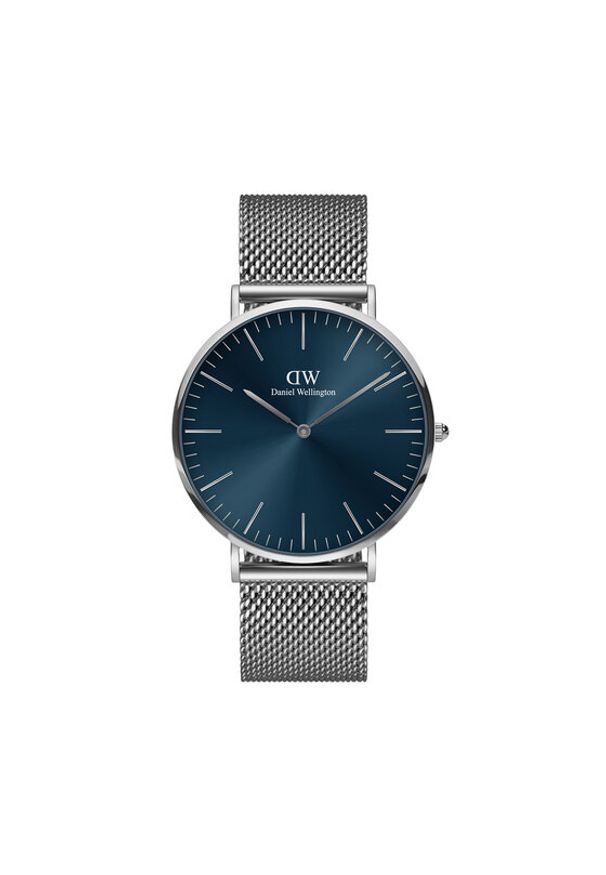 Daniel Wellington Zegarek Classic Mesh DW00100628 Granatowy. Kolor: niebieski. Materiał: mesh