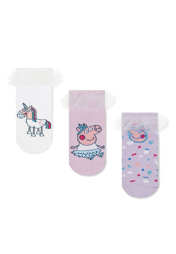 Skarpety długie Peppa Pig. Kolor: biały