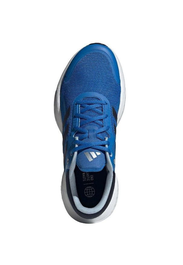 Adidas - Buty do biegania męskie adidas Response. Kolor: biały, niebieski, czarny, wielokolorowy. Sport: bieganie