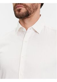 Calvin Klein Koszula Structure K10K112083 Biały Slim Fit. Kolor: biały. Materiał: bawełna
