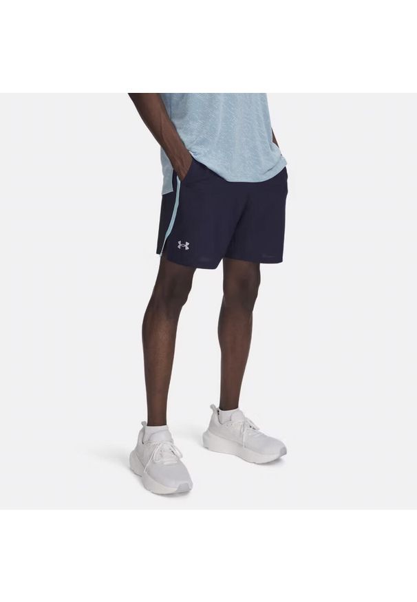 Spodenki treningowe męskie Under Armour Launch 7 Inch Shorts. Kolor: niebieski. Sport: bieganie