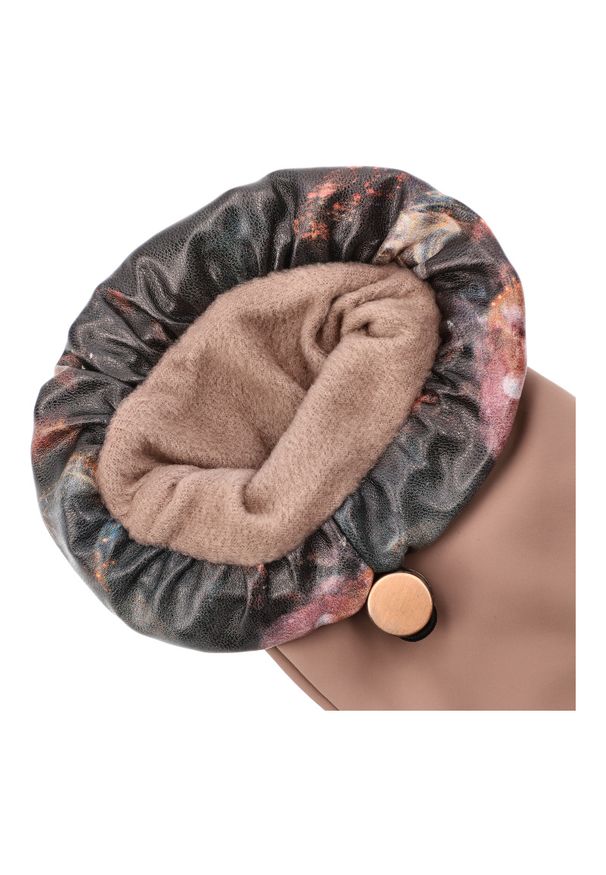 Różowe Zimowe Damskie Rękawiczki Anekke. Kolor: różowy. Materiał: materiał. Wzór: aplikacja. Sezon: zima. Styl: elegancki, casual