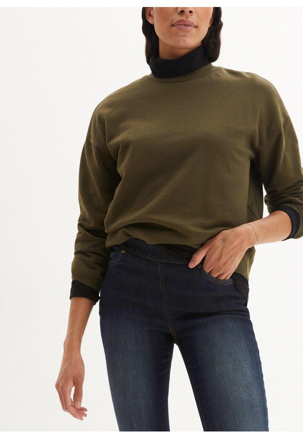 bonprix - Wygodne tregginsy ze stretchem. Kolor: niebieski