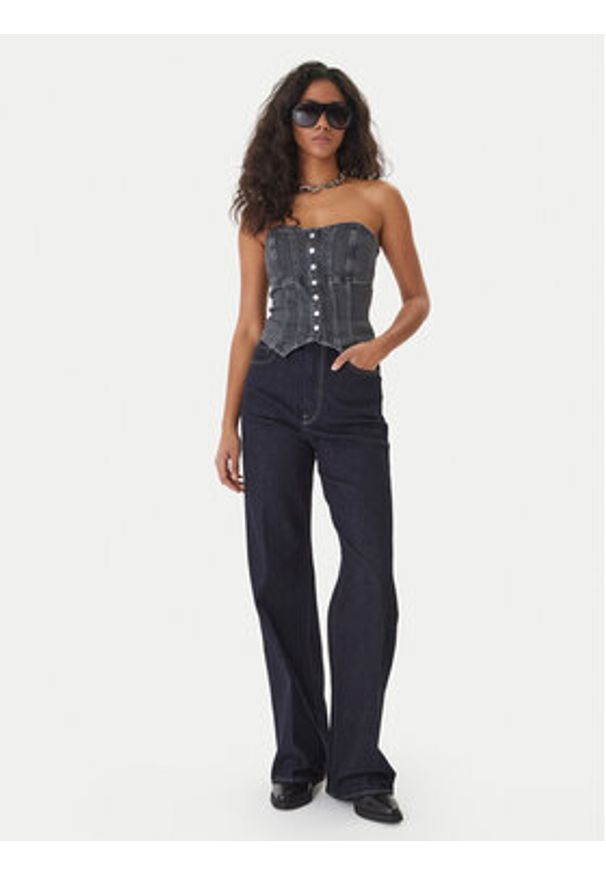 G-Star RAW - G-Star Raw Jeansy Deck 2.0 D23591-E205 Granatowy Wide Leg. Kolor: niebieski