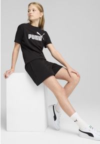 Puma - Młodzieżowa koszulka ESS z logo No. 1 PUMA Black. Kolor: czarny. Materiał: bawełna