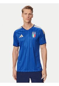 Adidas - adidas Koszulka techniczna Italy 26 Home Replica JL6937 Niebieski Slim Fit. Kolor: niebieski. Materiał: syntetyk #1