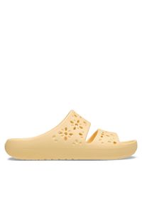 Crocs Klapki Classic Floral Cutout Sandal 210966 Pomarańczowy. Kolor: pomarańczowy