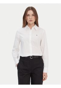TOMMY HILFIGER - Tommy Hilfiger Koszula WW0WW43577 Biały Regular Fit. Kolor: biały. Materiał: bawełna #1