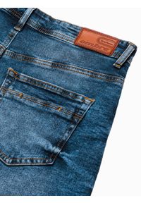 Ombre Clothing - Krótkie spodenki męskie jeansowe W308 - niebieskie - XXL. Kolor: niebieski. Materiał: jeans. Długość: krótkie. Sezon: wiosna, lato. Styl: klasyczny #5