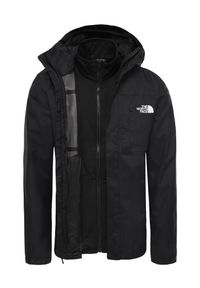 Kurtka turystyczna męska 3w1 The North Face M Quest Triclimate Jacket. Kolor: czarny. Sport: turystyka piesza