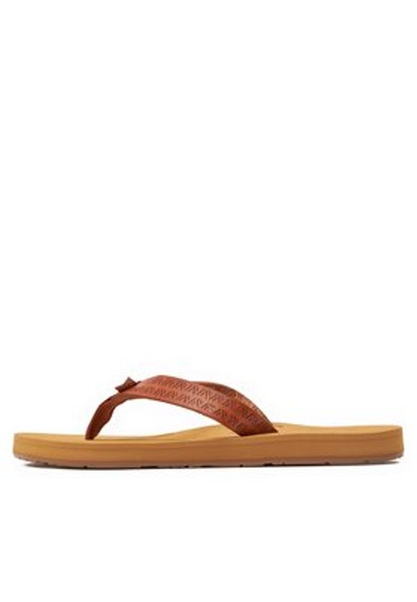 Roxy Japonki ARJL101146 Brązowy. Kolor: brązowy. Materiał: skóra