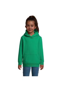SOL'S - Bluza Z Kapturem Condor Dla Dzieci. Typ kołnierza: kaptur. Kolor: zielony #1