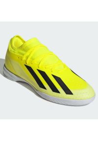 Adidas - Buty adidas X Crazyfast League In M IF0701 żółte. Kolor: żółty. Materiał: materiał, syntetyk. Szerokość cholewki: normalna