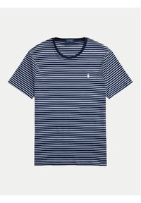 Polo Ralph Lauren T-Shirt 710961128003 Granatowy Custom Fit. Typ kołnierza: polo. Kolor: niebieski. Materiał: bawełna