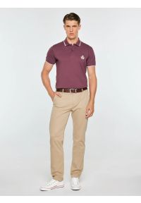 Big-Star - koszulka męska polo bordowa seller 604. Typ kołnierza: polo. Kolor: czerwony. Materiał: bawełna, sztruks, jeans, dzianina. Wzór: haft. Sezon: jesień. Styl: sportowy, elegancki, klasyczny #3