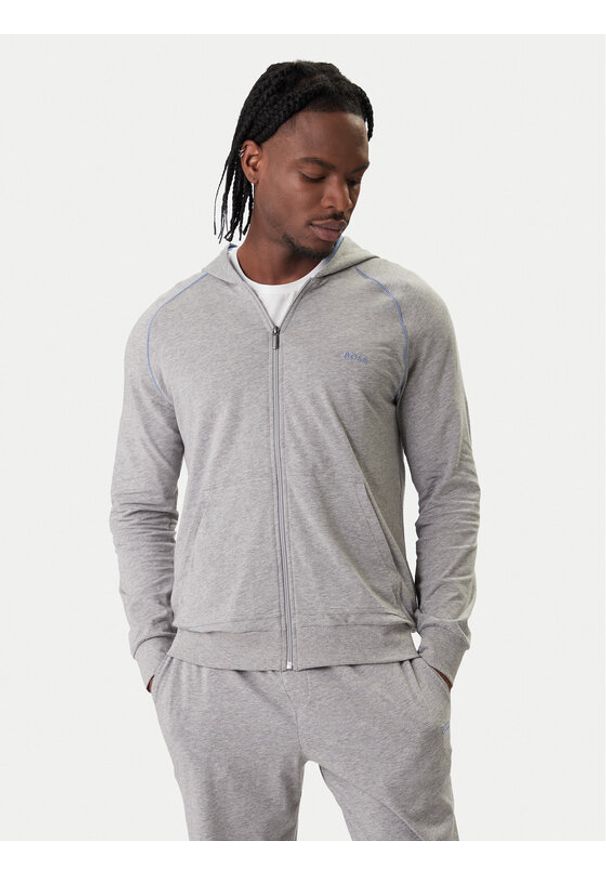 BOSS Bluza Mix&Match 50515313 Szary Regular Fit. Kolor: szary. Materiał: bawełna