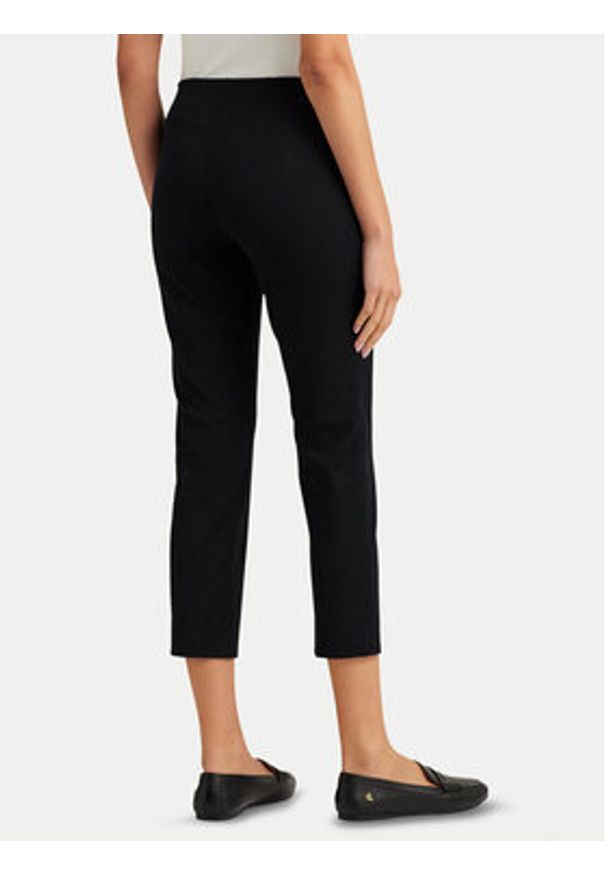Lauren Ralph Lauren - LAUREN RALPH LAUREN Spodnie materiałowe Skinny Fit Streç Pantolon 200687713003 Czarny Regular Fit. Kolor: czarny. Materiał: bawełna