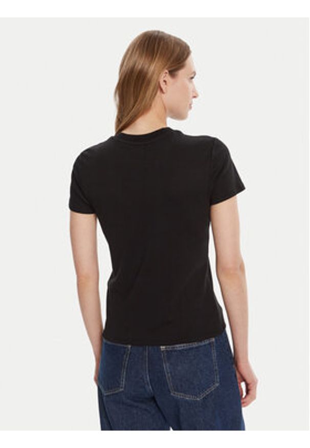 Calvin Klein T-Shirt LV044C216G Czarny Regular Fit. Kolor: czarny. Materiał: bawełna