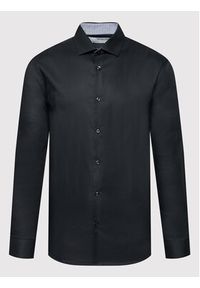 Selected Homme Koszula New Mark 16058640 Czarny Slim Fit. Kolor: czarny. Materiał: bawełna