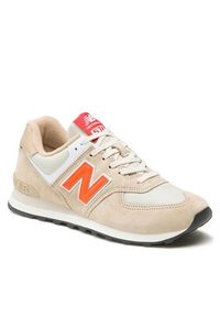 New Balance Sneakersy U574HBO Beżowy. Kolor: beżowy. Materiał: zamsz, skóra. Model: New Balance 574 #3