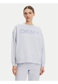 DKNY Bluza DP5T1140 Błękitny Regular Fit. Kolor: niebieski. Materiał: bawełna
