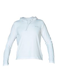 columbia - Bluza dresowa sportowa damska W EU Sun Trek LS Hoodie. Kolor: biały. Materiał: elastan, poliester, bawełna