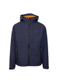 TRESPASS - Męska Kurtka Soft Shell Piber TP75. Kolor: fioletowy, szary, niebieski, wielokolorowy. Sport: turystyka piesza