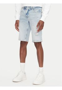 Tommy Jeans Szorty jeansowe Ronnie DM0DM21300 Niebieski Regular Fit. Kolor: niebieski. Materiał: bawełna