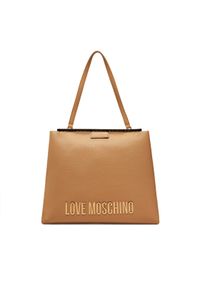 Love Moschino - LOVE MOSCHINO Torebka JC4054PP1MLG0105 Beżowy. Kolor: beżowy. Materiał: skórzane