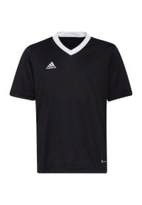 Adidas - Koszulka piłkarska dla dzieci adidas Entrada 22 Jersey. Kolor: czarny. Materiał: poliester. Sport: piłka nożna