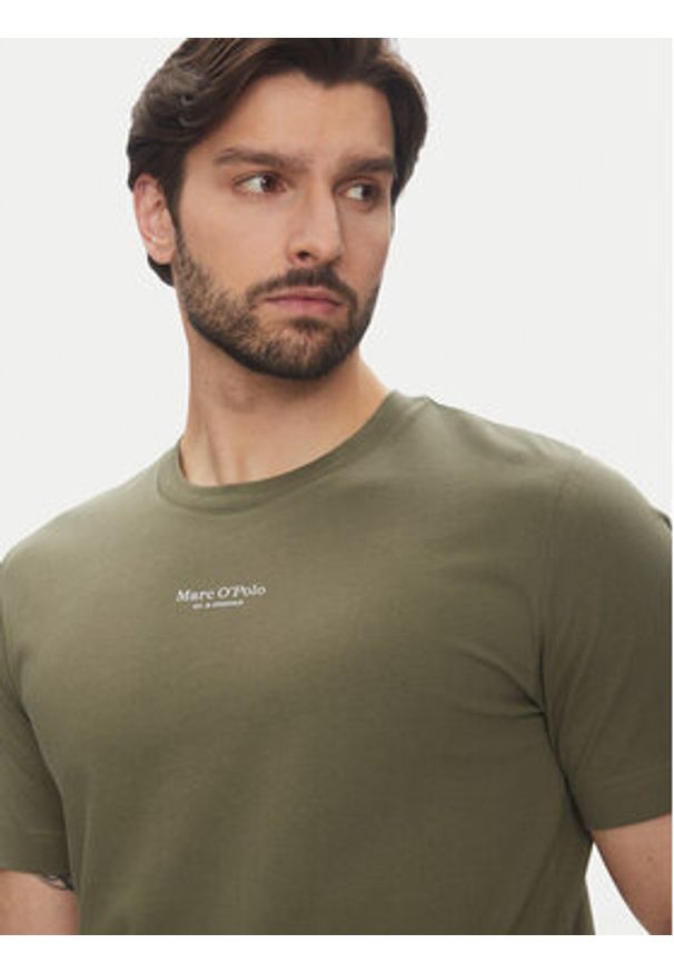 Marc O'Polo T-Shirt 523 2012 51382 Zielony Regular Fit. Typ kołnierza: polo. Kolor: zielony. Materiał: bawełna